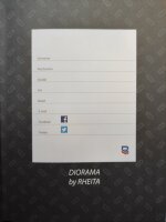 Rheita Kladde "DIORAMA" mit Noppenprägung, A4, kariert, 80 Blatt, 80 g/m²