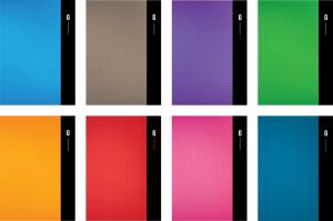 Kladde "DIORAMA" A4, liniert, 80 Blatt, 80g/m², 8 verschiedene Farben