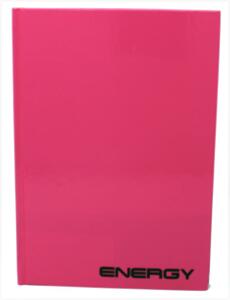 Rheita Kladde "Energy" mit umlaufenden Druckrand, A4, liniert, 96 Blatt, 70g/m²