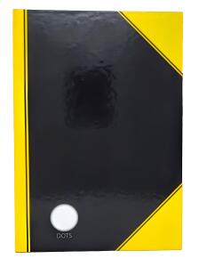 Kladde "China-Kladde", A4,dots, 80 Blatt, 60g/m², schwarz gelben