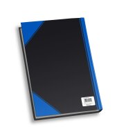 Rheita Kladde "China-Kladde", A5, blanko, 96 Blatt, 60g/m², schwarz mit farbigen Ecken