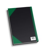 Rheita Kladde "China-Kladde", A5, blanko, 96 Blatt, 60g/m², schwarz mit farbigen Ecken