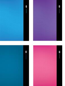 Kladde "DIORAMA" A5, DOTS, 80 Blatt, 80g/m², 4 Farben sortiert