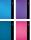 Kladde "DIORAMA" A5, DOTS, 80 Blatt, 80g/m², 4 Farben sortiert