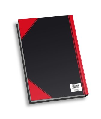 Rheita Kladde "China-Kladde", A6, blanko, 96 Blatt, 60g/m², schwarz mit farbigen Ecken