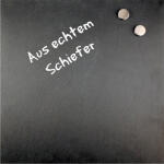 Magnettafel aus echtem Schiefer 40 x 40 cm, schwarz,...
