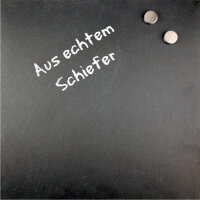 Rheita Magnettafel aus echtem Schiefer 40 x 40 cm,...