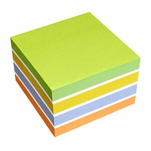 Rheita Haftnotizen-Würfel, Brillantmix, 75 x 75 mm, 450 Blatt,