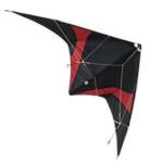 Elliot Drachen Buddy 123 x 55 cm schwarz/rot rtf