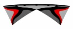 Elliot Drachen Shiva 248 x 82 grau/rot rtf
