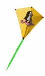 Elliot Drachen Mini Eddy Maulw. Tepp 30x30cm Gfk1/2mm gelb