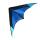 Elliot Drachen Delta Basic 117 x 59 cm blau/schwarz rtf