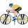 Elliot Windspiel Bike Radfahrer Ø 21cm, 55x43cm H 105cm