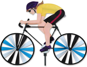 Elliot Windspiel Bike Radfahrerin Ø 21cm, 55x43cm H 105cm