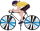 Elliot Windspiel Bike Radfahrerin Ø 21cm, 55x43cm H 105cm