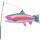 Elliot Windspiel Windsack Rogenbogenforelle 77 cm x 30 cm