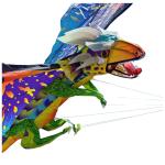 Elliot Drachen WindNSun 3D Drache Fire Polyestertuch Druck