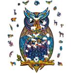 UNIDRAGON Charming Owl 15 x 26 cm 101 Teile Holz-Puzzle