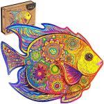 UNIDRAGON Shining Fish 40 x 31 cm 331 Teile Holz-Puzzle