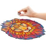 UNIDRAGON Mysterious Lion 19 x 24 cm 106 Teile Holz-Puzzle