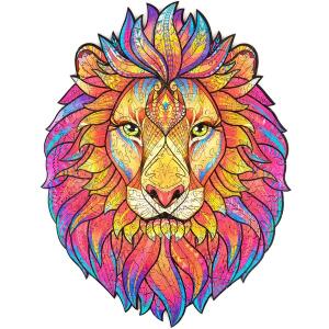 UNIDRAGON Mysterious Lion 31 x 40 cm 327 Teile Holz-Puzzle