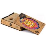 UNIDRAGON Mysterious Lion 31 x 40 cm 327 Teile Holz-Puzzle