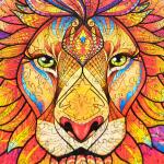 UNIDRAGON Mysterious Lion 31 x 40 cm 327 Teile Holz-Puzzle