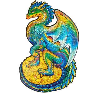 UNIDRAGON Guarding Dragon 21 x 33 cm 183 Teile Holz-Puzzle