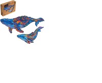 UNIDRAGON Milky Whales 43 x 27 cm 268 Teile Holz-Puzzle