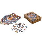 UNIDRAGON Lovely Tiger 19 x 24 cm 104 Teile Holz-Puzzle