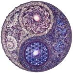 UNIDRAGON Mandala Gegensätz 25 x 25 cm 200 Teile...