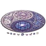 UNIDRAGON Mandala Gegensätz 25 x 25 cm 200 Teile Holz-Puzzle