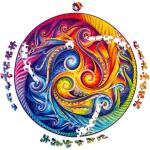 UNIDRAGON Mandala Galaxien 25 x 25 cm 200 Teile Holz-Puzzle