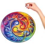 UNIDRAGON Mandala Galaxien 33 x 33 cm 350 Teile Holz-Puzzle
