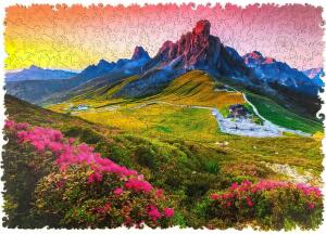 UNIDRAGON Mountain 43 x 30 cm 500 Teile Holz-Puzzle