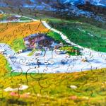 UNIDRAGON Mountain 43 x 30 cm 500 Teile Holz-Puzzle