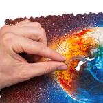 UNIDRAGON Planet Earth 43 x 30 cm 500 Teile Holz-Puzzle