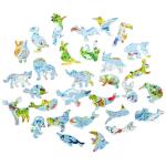 UNIDRAGON Kids World Map 43 x 30 cm 100 Teile Holz-Puzzle