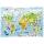 UNIDRAGON Kids World Map 43 x 30 cm 100 Teile Holz-Puzzle