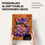 UNIDRAGON Fairy Bird 18 x 23 cm 107 Teile Holz-Puzzle