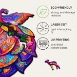 UNIDRAGON Fairy Bird 18 x 23 cm 107 Teile Holz-Puzzle