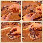 TONECHEER Violin Detective Agency Diorama 9,8 x 18 x 24,5 cm