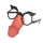 OOTB Fun-Brille Penis ca. 14 x 13 cm