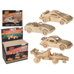 OOTB Naturholz-3D-Puzzle Autos ca. 4 x 15 cm