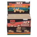 OOTB Naturholz-3D-Puzzle Autos ca. 4 x 15 cm