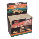 OOTB Naturholz-3D-Puzzle Autos ca. 4 x 15 cm