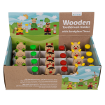 OOTB Holz-Zahnbürstenhalter mit Sanduhr Tiere