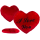 OOTB Rotes Jumbo-Plüschherz I love you
