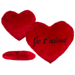 OOTB Rotes Jumbo-Plüschherz Je taime ca. 60 cm
