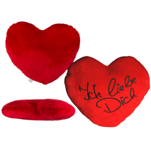 OOTB Rotes Jumbo-Plüschherz Ich liebe Dich ca. 60 cm